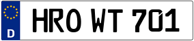 Trailer License Plate